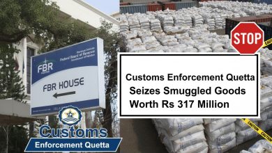 customs quetta - Customs Quetta Cracks Down on Smuggling Worth Rs317m