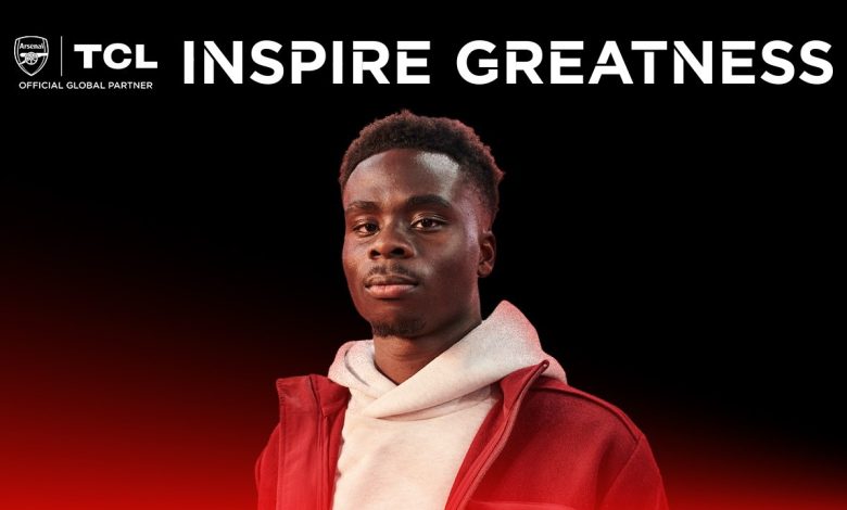 tcl arsenal - TCL Arsenal partnership advances with Bukayo Saka