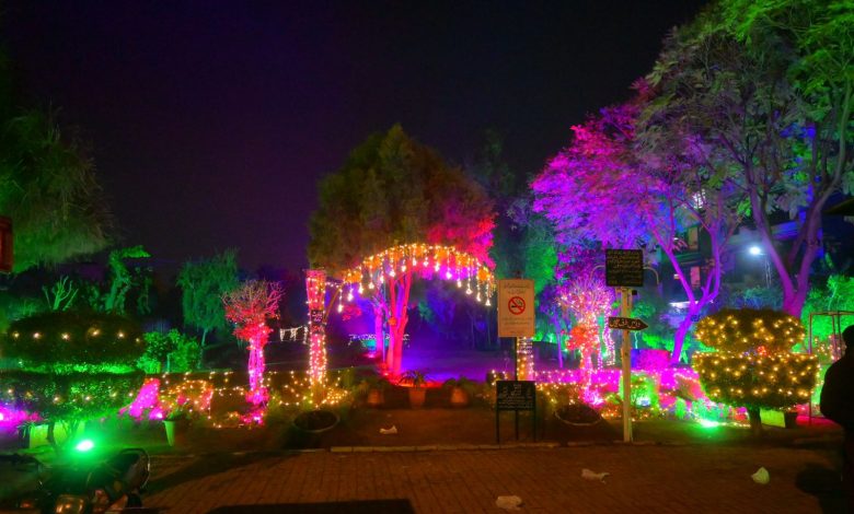 millia park lights - Millia Park Lights Transform Rawalpindi Nights