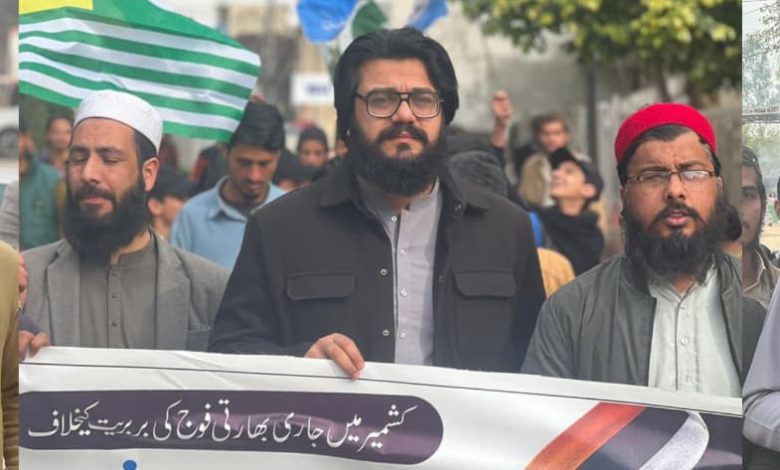 kashmir solidarity - Students Rally for Kashmir Solidarity
