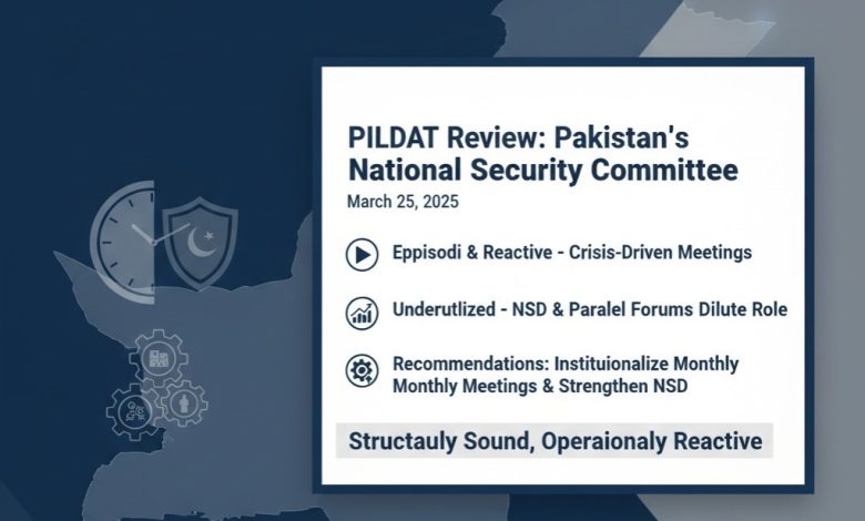 national security committee - Strengthening Pakistan National Security Committee