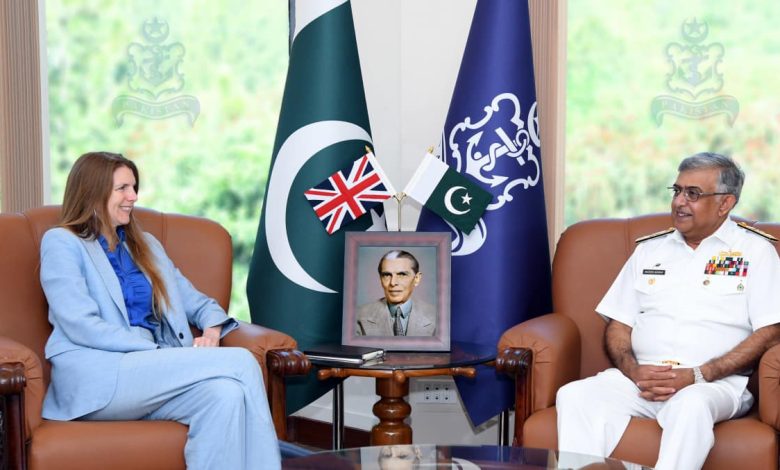 pakistan naval chief - UK Envoy Meets Pakistan Naval Chief in Islamabad