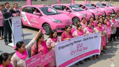 ev pink taxi - Sindh Launches EV Pink Taxi for Women Drivers