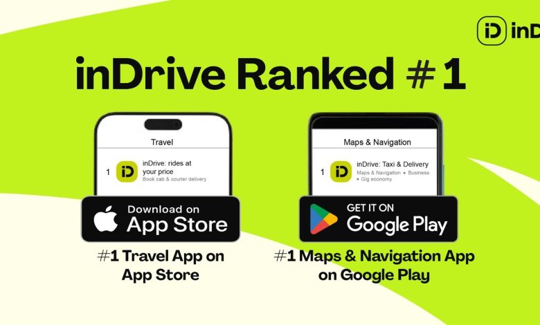 inDrive retains #1 spot as Pakistan’s top ride-hailing app across App stores