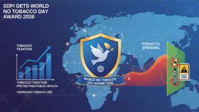 world no tobacco day - SDPI Wins World No Tobacco Day Award 2026
