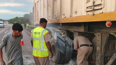 trailer fire - Motorway Police Extinguish Trailer Fire Near Chakri
