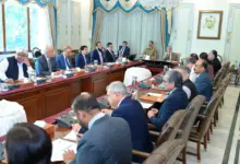 Prime Minister Shehbaz Sharif chairs a meeting on cashless economy and digital payments in Islamabad