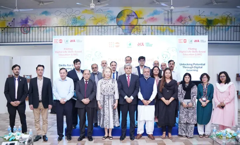 Launch ceremony for Grade 4 Digital Life Skills-Based Education pilot at Islamabad College for Boys G-6/3