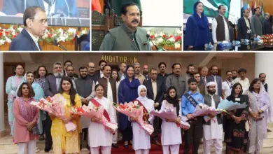 Students attending FBISE matric results ceremony in Islamabad
