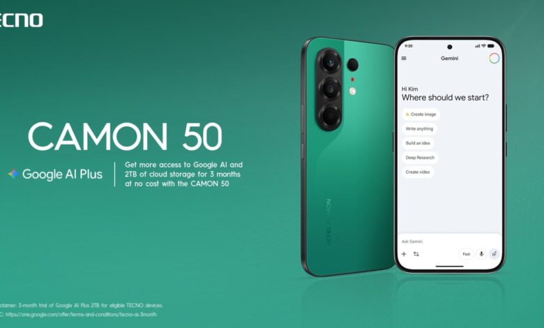 TECNO CAMON 50 Series with Google AI Plus in Pakistan