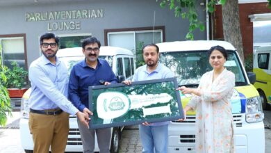 Punjab health officials hand over keys for health monitoring vehicles