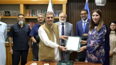 HEC and PSEB officials at MoU signing ceremony in Islamabad