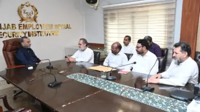 NLF Pakistan delegation meeting Punjab Labour Minister Khawaja Manshaullah Butt in Lahore