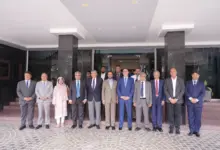 Federal Health Minister Mustafa Kamal addressing the NIH Board of Governors