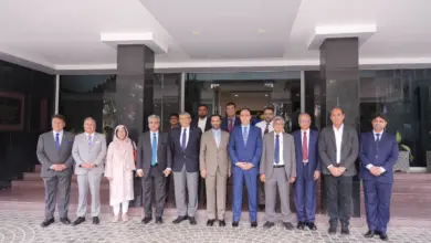 Federal Health Minister Mustafa Kamal addressing the NIH Board of Governors