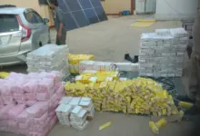 Motorway Police vehicle on the Hakla-DI Khan Motorway after seizure of non-custom paid medicines