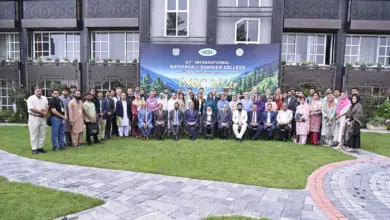 PAEC Chairman Dr Raja Ali Raza Anwar addressing the closing ceremony of the 51st International Nathiagali Summer College