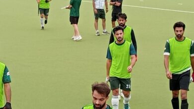 Pakistan hockey players training at PHF World Cup camp in Lahore