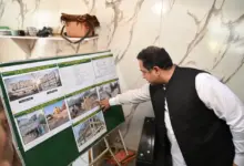 Commissioner Rawalpindi Salman Ghani reviewing RDA multi-storey commercial building project