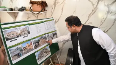 Commissioner Rawalpindi Salman Ghani reviewing RDA multi-storey commercial building project