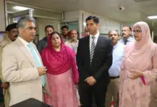 Federal Secretary Muhammad Aslam Ghori visiting Shaikh Zayed Hospital Lahore