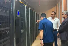 Supermicro team reviewing AI data centre infrastructure at Data Vault Pakistan’s Karachi facility
