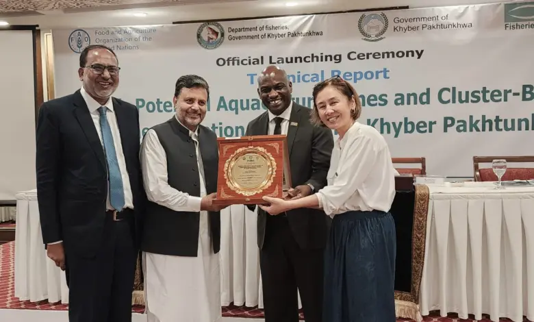 Officials launch technical report on sustainable aquaculture in Khyber Pakhtunkhwa