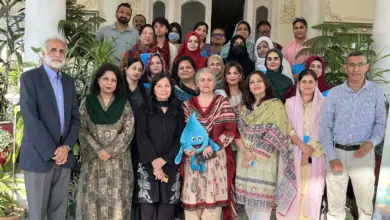 Participants attending the Women and Water dialogue at Fatima Jinnah Women University Rawalpindi