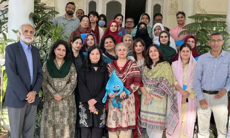 Participants attending the Women and Water dialogue at Fatima Jinnah Women University Rawalpindi