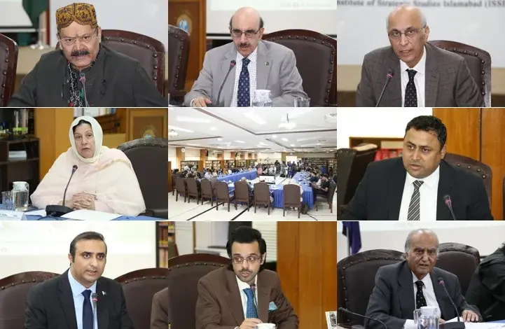Speakers at ISSI and YFK event marking Youm-e-Ilhaq-e-Pakistan