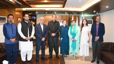 Mishal Hussain Malik meeting FPCCI President Atif Ikram Sheikh