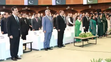 Chairman Senate Syed Yousaf Raza Gilani addressing Independence Day ceremony in Islamabad