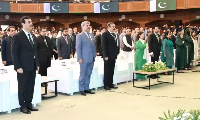 Chairman Senate Syed Yousaf Raza Gilani addressing Independence Day ceremony in Islamabad