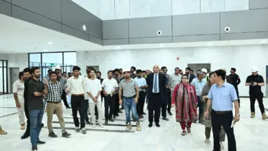 Federal IT Minister Shaza Fatima Khawaja visits the under-construction Islamabad IT Park