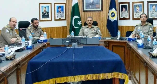 IG NHMP Sultan Ahmed Chaudhry chairing monthly regional conference online