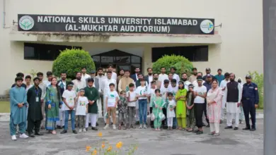 National Skills University Islamabad Independence Day ceremony with flag hoisting