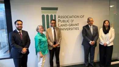Dr Khalid Maqbool Siddiqui leading Pakistani delegation during meeting with APLU leadership in Washington D.C.