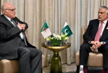 Muhammad Ishaq Dar and Ahmed Attaf hold a bilateral meeting in Amman
