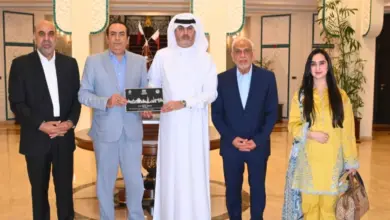 FPCCI President Atif Ikram Sheikh meeting Qatari Ambassador Ali Mubarak Ali Essa in Islamabad
