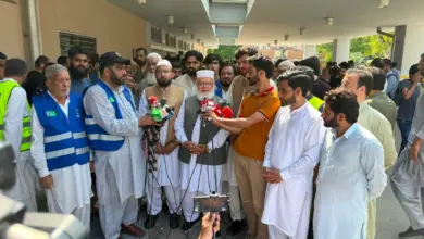 Nasrullah Rindhawa and Liaqat Baloch during visit to PIMS Hospital