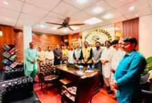 Lahore Bar Association meeting with Punjab University Joint Action Committee delegation