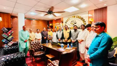 Lahore Bar Association meeting with Punjab University Joint Action Committee delegation