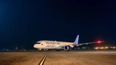 Riyadh Air Boeing 787-9 Dreamliner after inaugural Pakistan flight