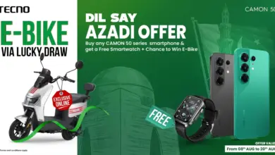 TECNO CAMON 50 Series Independence Day offer with free smartwatch and electric bike lucky draw