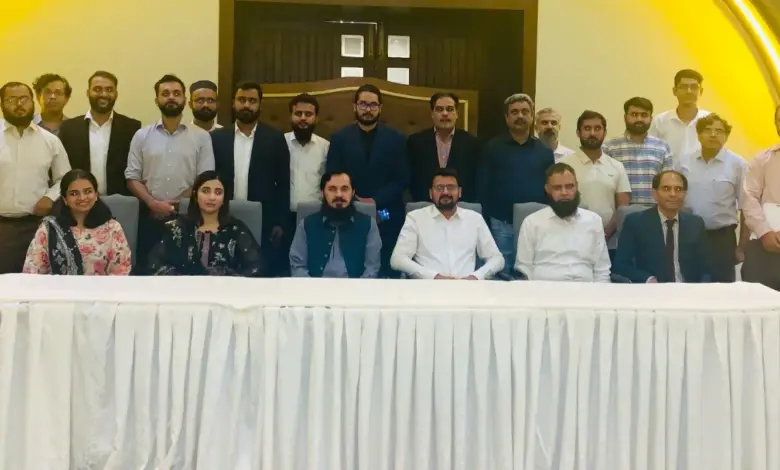 Speakers at ADS textile compliance and power market transition dialogue in Islamabad