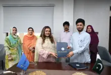 Women University Mardan officials signing MoUs with medical institutions in Mardan