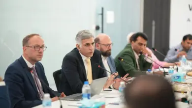 Participants at a World Youth Skills Day roundtable on youth skills and employment in Pakistan