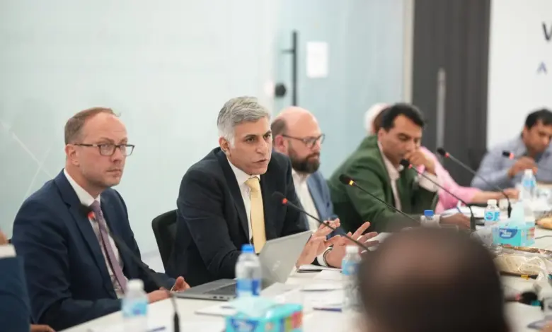 Participants at a World Youth Skills Day roundtable on youth skills and employment in Pakistan