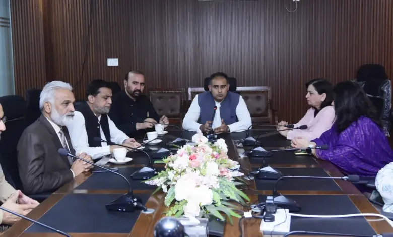 Minister of State Bilal Azhar Kayani chairing Aasan Tax Scheme review meeting