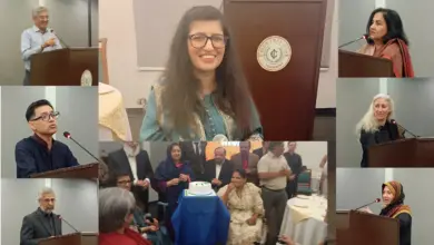Abia Akram with guests at Islamabad Club ceremony celebrating her Tamgha-e-Imtiaz